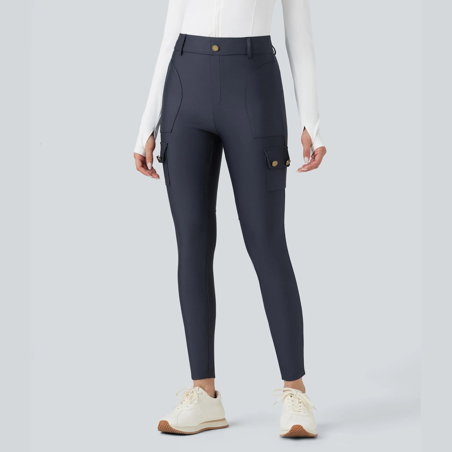 Halara High-Waisted Sheen 7/8 Leggings with Pockets