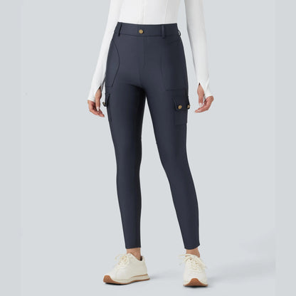 Halara High-Waisted Sheen 7/8 Leggings with Pockets