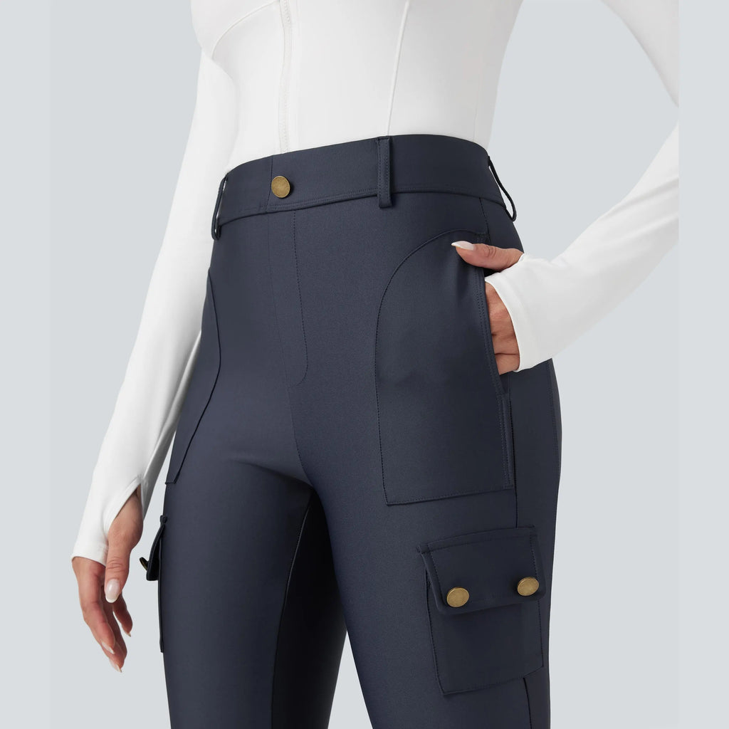 Halara High-Waisted Sheen 7/8 Leggings with Pockets