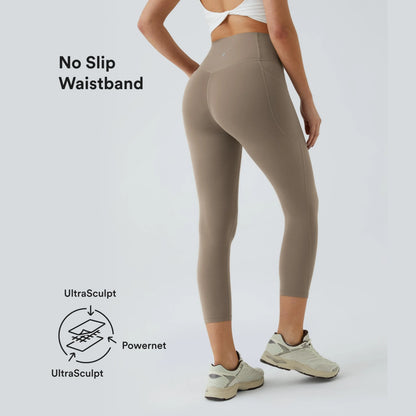 Elevate Your Workout with Halara Ultrasculpt High Waisted Tummy Control Capri Leggings - Perfect for Training and Comfort